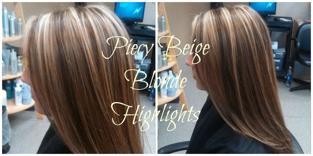 Piecy Beige blonde highlights