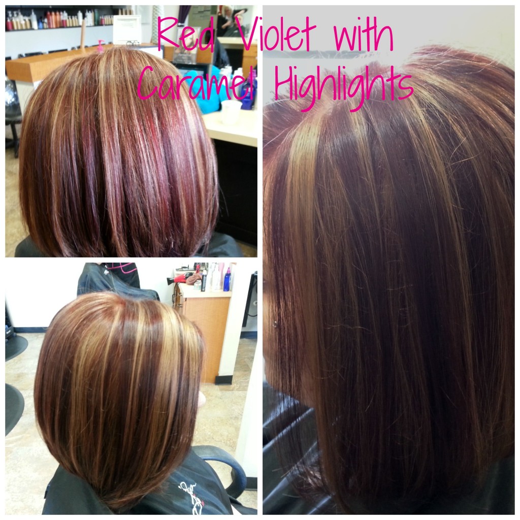 Red violet w caramel foil-2